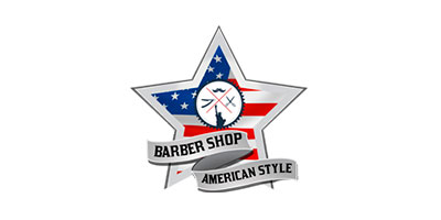 logos para landing_Barber shop american style